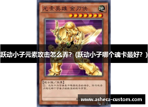 跃动小子元素攻击怎么弄？(跃动小子哪个魂卡最好？)